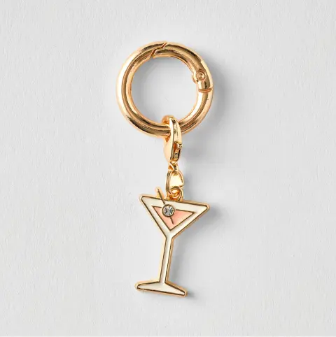 Martini Collar Charm