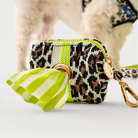 Leopard Pouch Poop Bag Holder