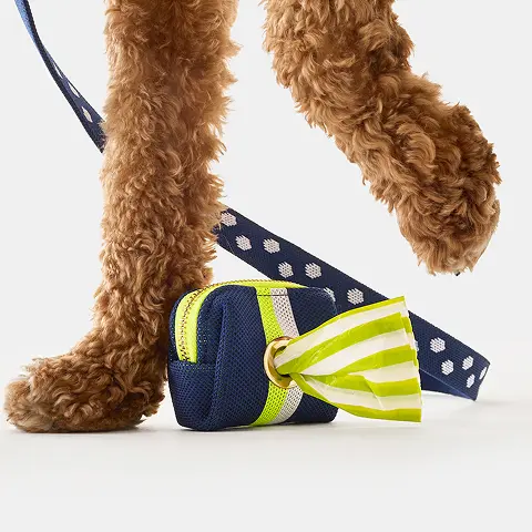 Navy Pouch Poop Bag Holder