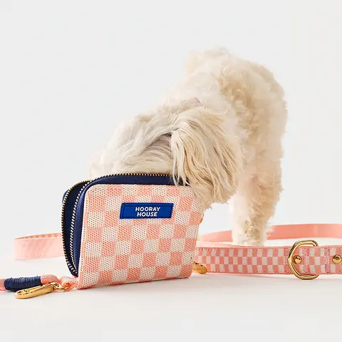 Pink Check Treat Bag Wristlet